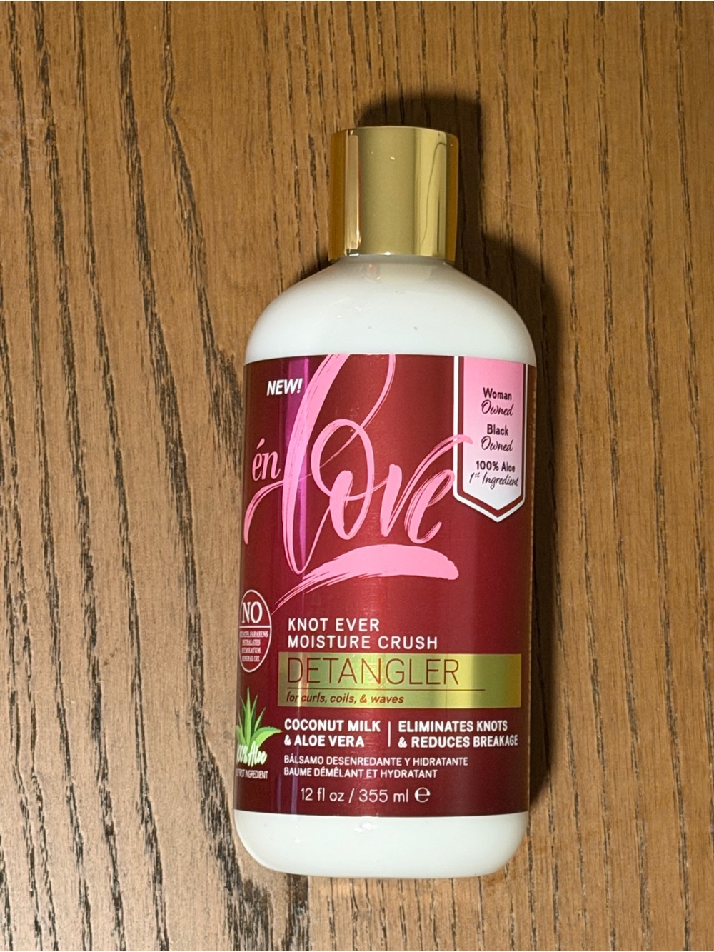 Love Knot Ever Moisture Crush Detangler - Pink & Gold
